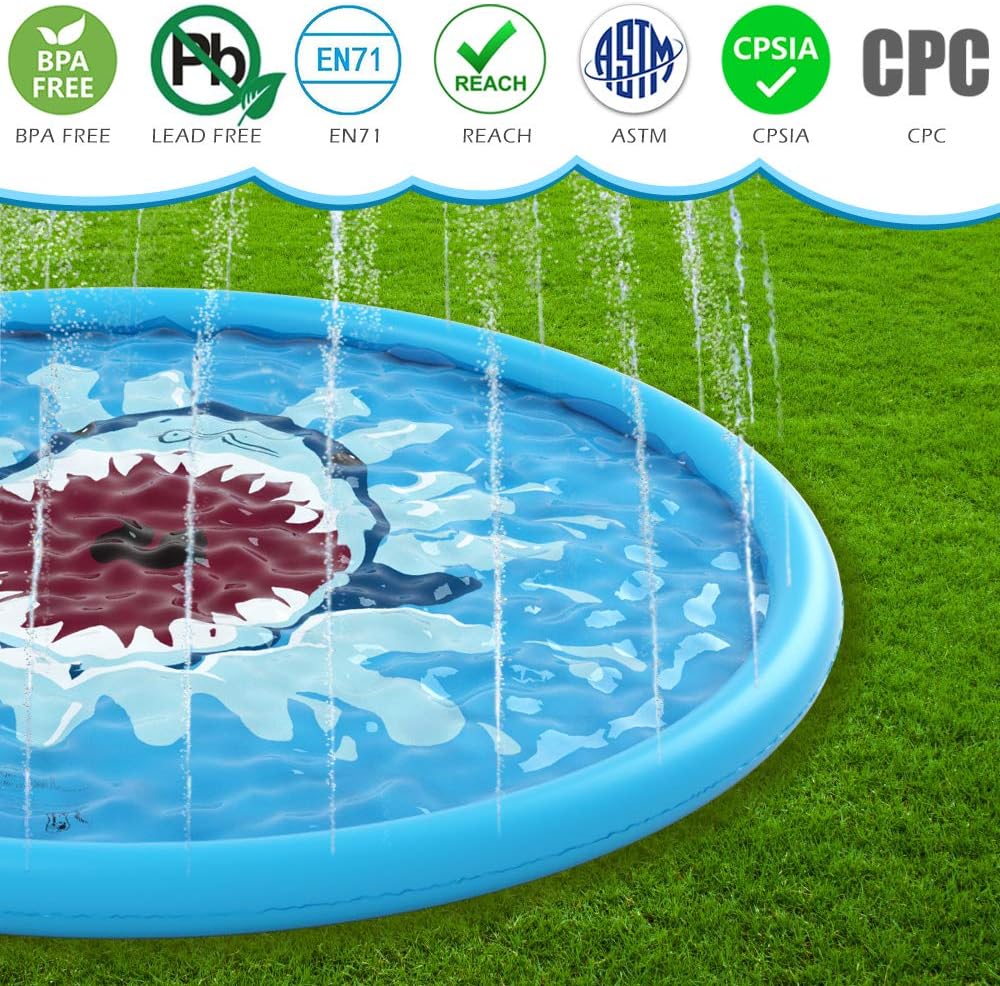 Kids' Sprinkler Splash Pad for Outdoor Fun
