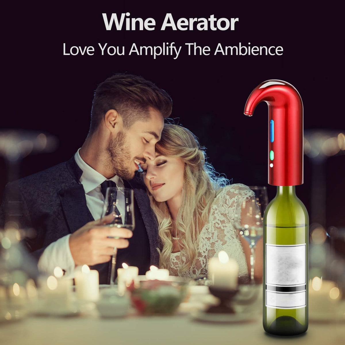Wine Aerator and Dispenser with Electric Pouring Function
