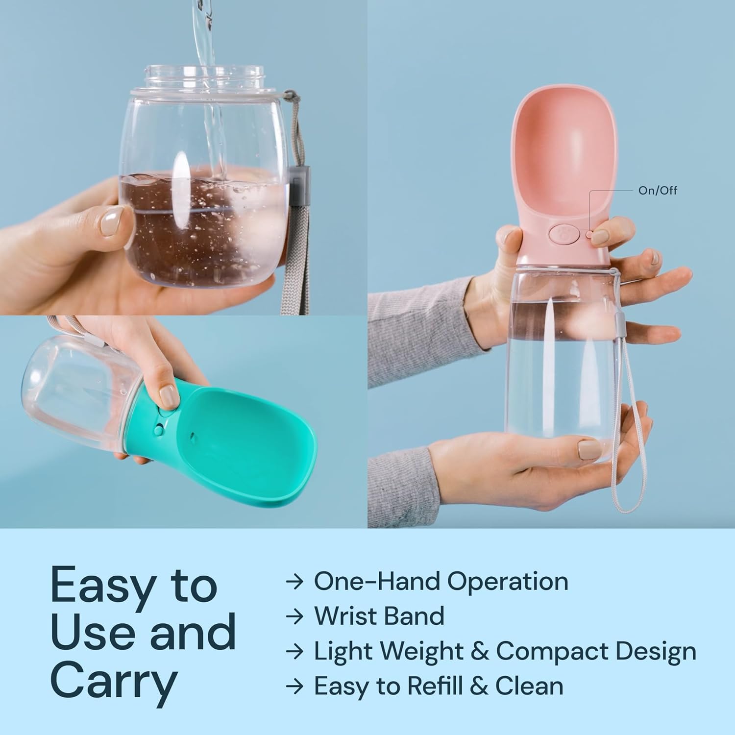On-the-Go 19 oz Pet Hydration Bottle
