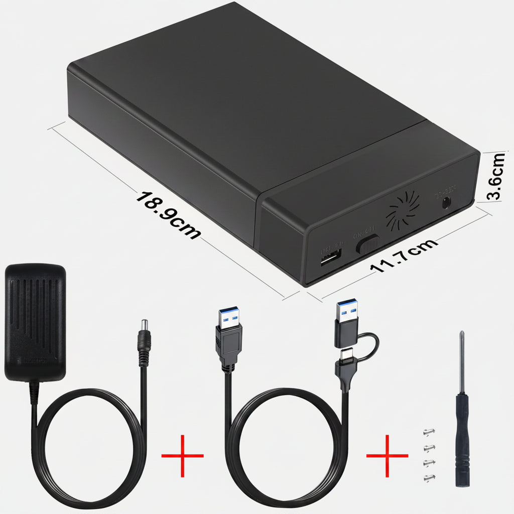 Versatile USB 3.0 External Enclosure for 2.5 & 3.5 Inch Drives