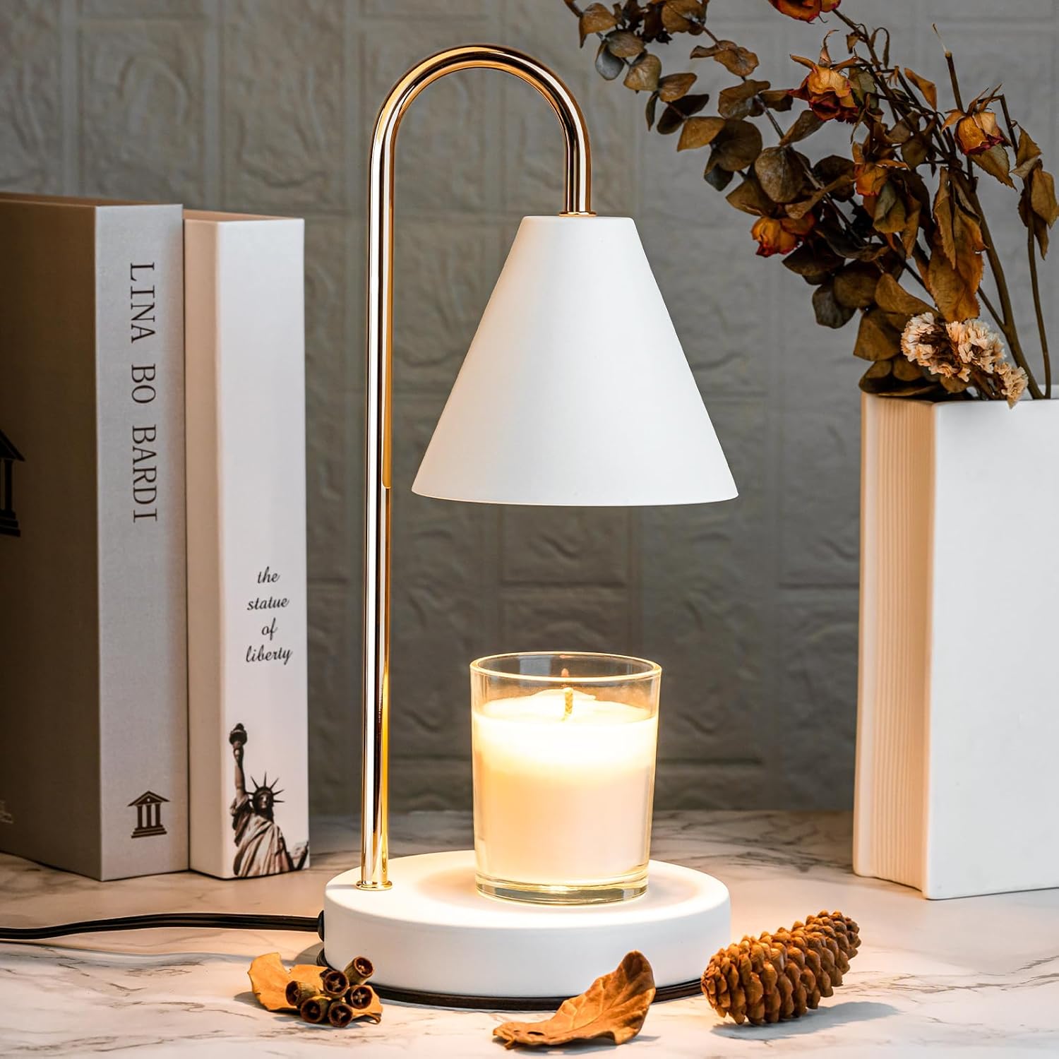 Tabletop Electric Candle Warmer with Adjustable Features