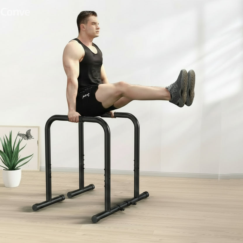 Premium Adjustable Steel Dip Station for Home Workouts
