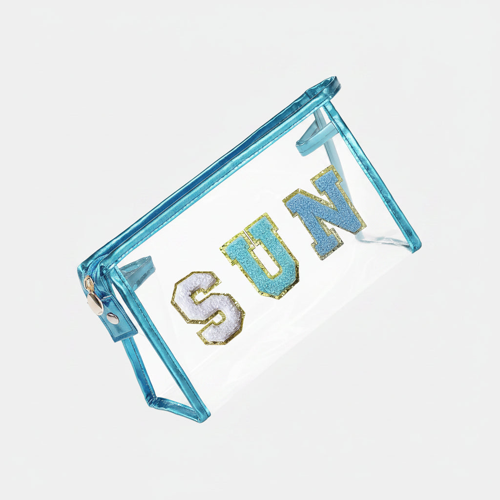Transparent Travel Pouch for Beach and Daily Essentials