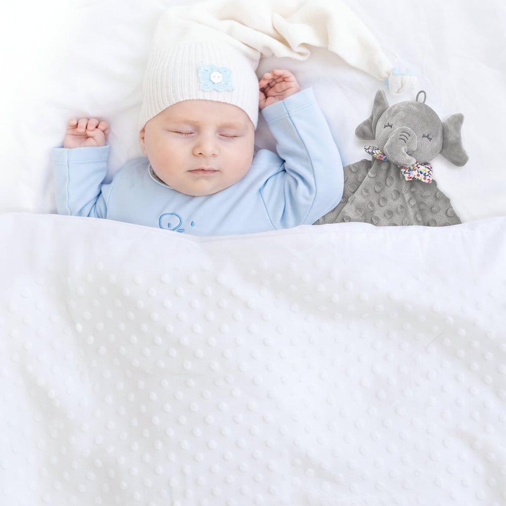 CuddleSafe Elephant Plush Blanket for Peaceful Sleep
