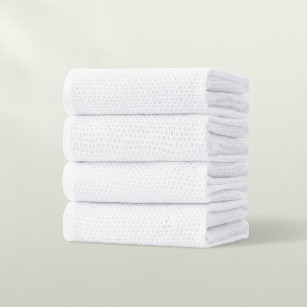 Premium Cotton Kitchen Cloths Set – Highly Absorbent Waffle Texture
