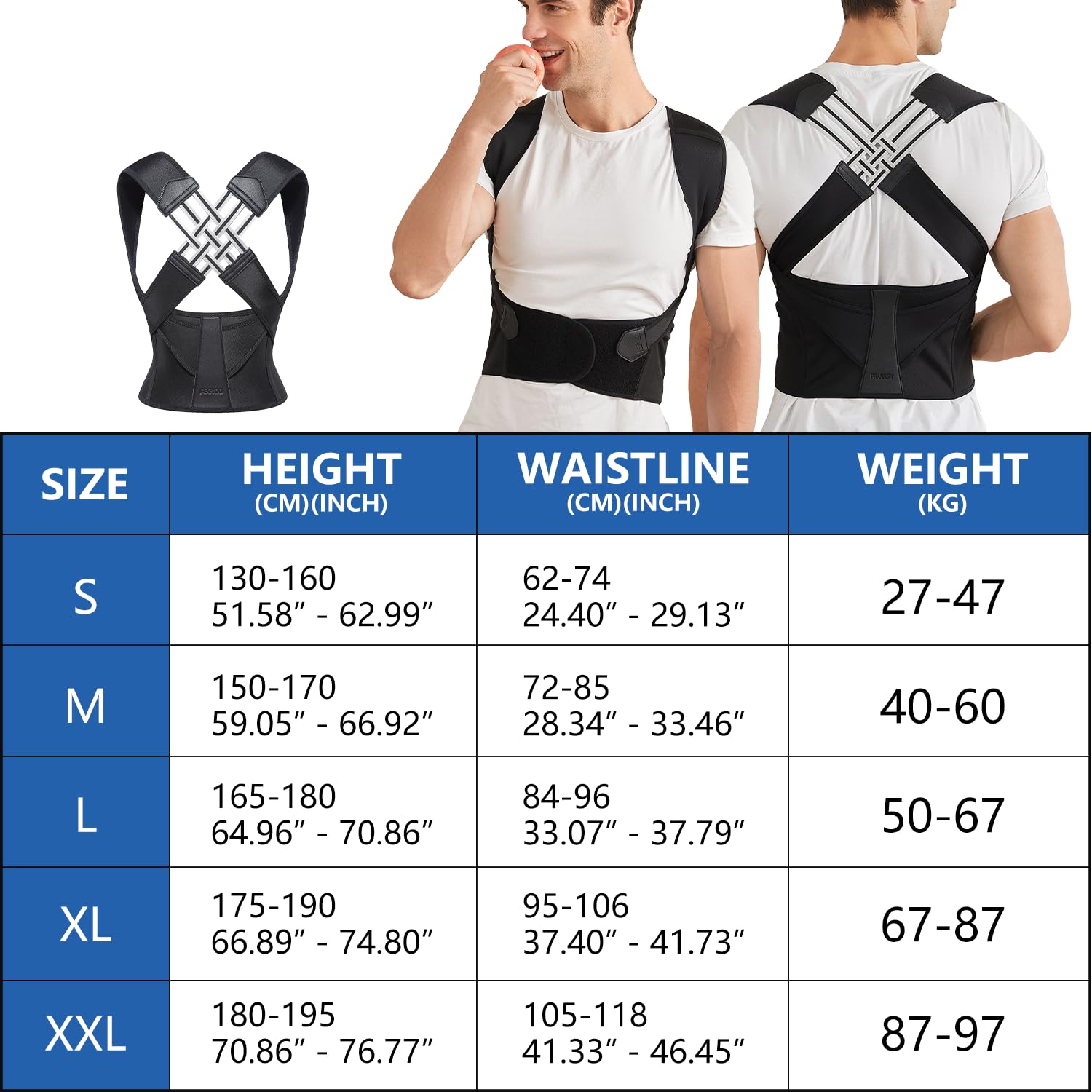 Posture Support Strap for Back Alignment