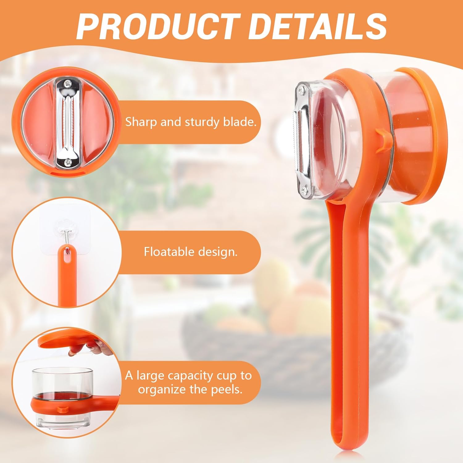 Effortless Fruit and Vegetable Peeler with Dual Blades