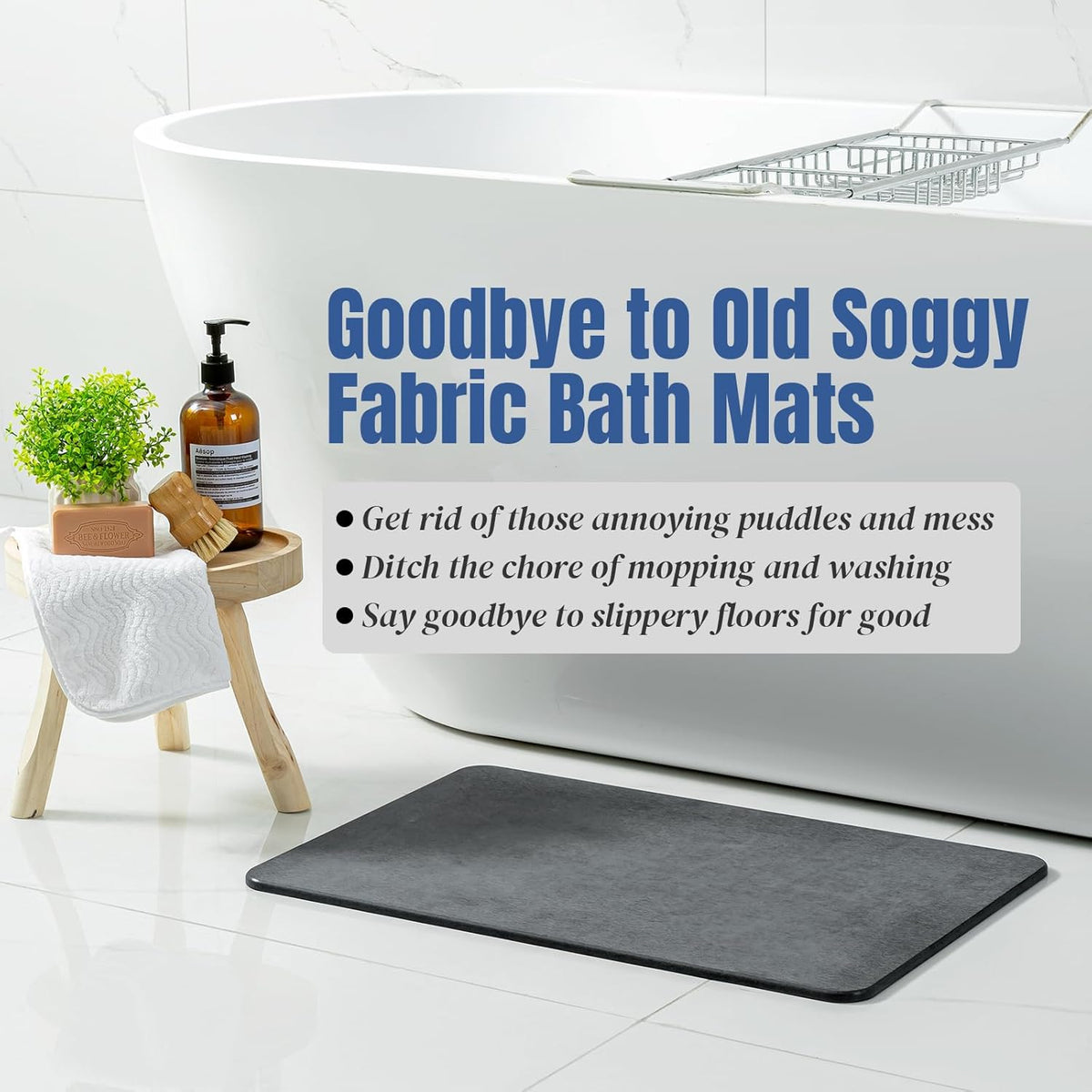 Natural Stone Shower Mat