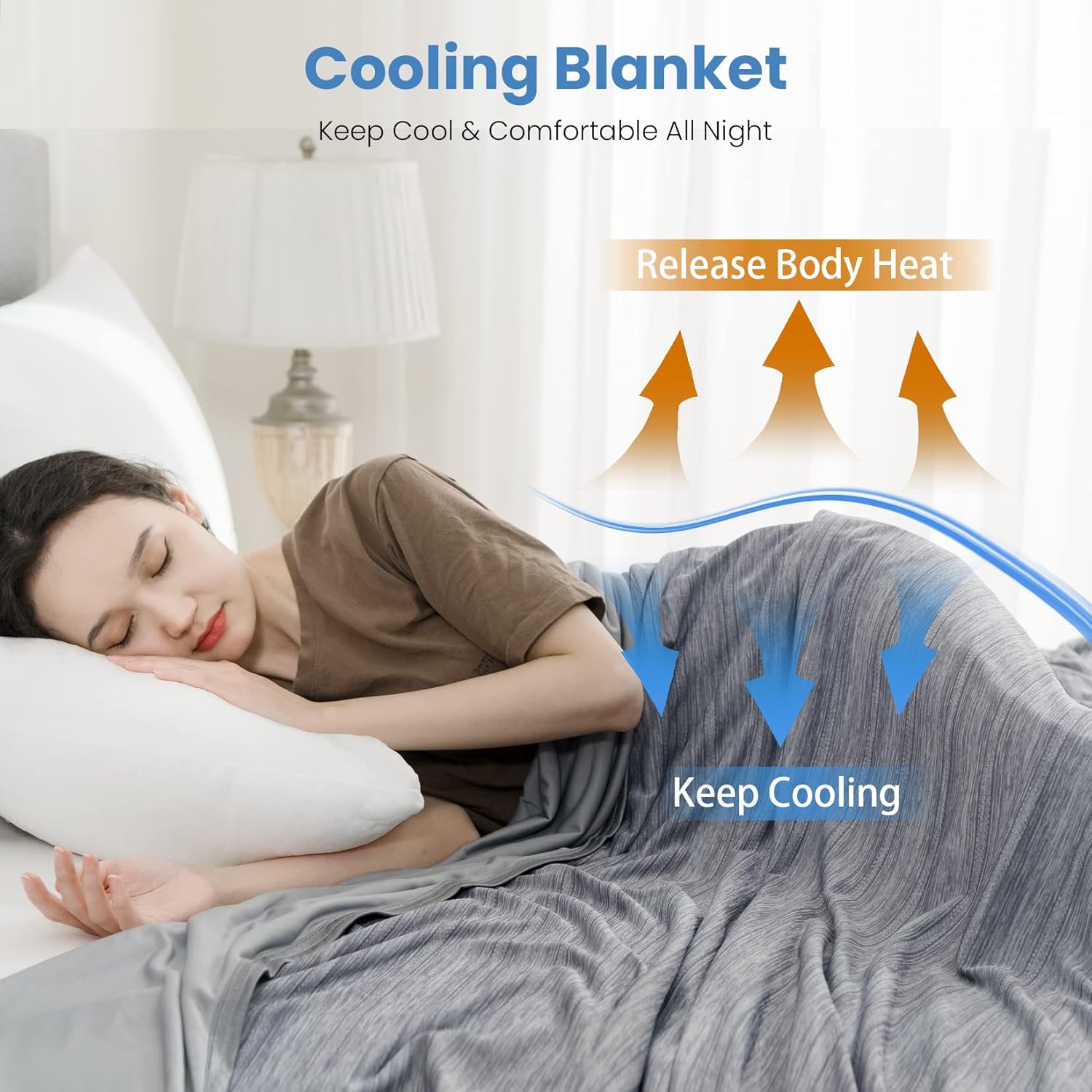 Lightweight Summer Cooling Blanket - Soft Comfort for Hot Sleepers