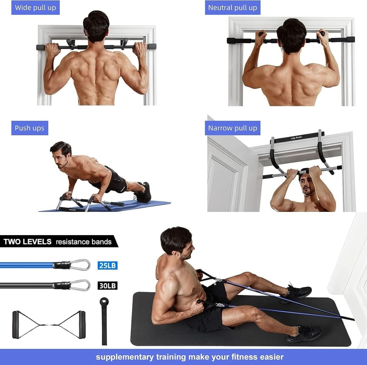 SturdyFit Doorway Pull-Up Bar, 200 Kg Weight Capacity