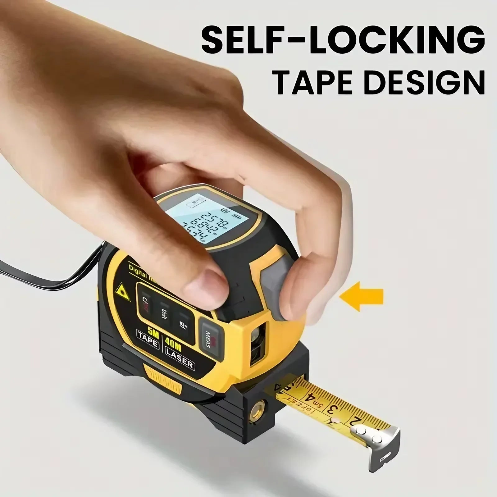 Infrared Laser Tape Measure 40/60M – 3 Functions