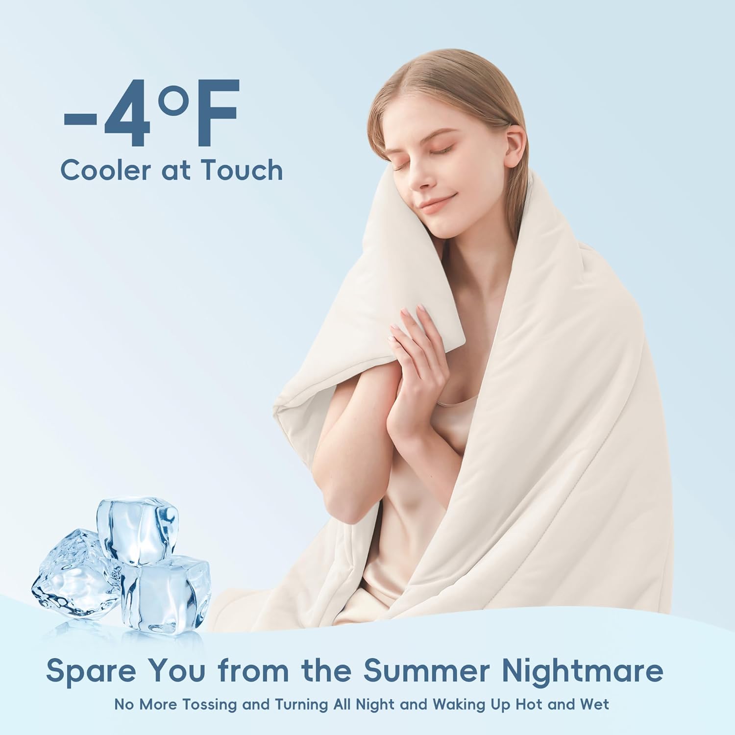 Cooling Blanket for Hot Sleepers – Double-Sided Soft and Breathable Design