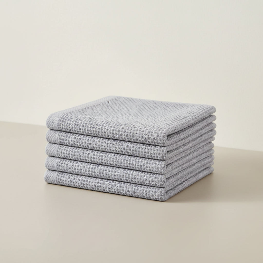 Premium Cotton Kitchen Cloths Set – Highly Absorbent Waffle Texture