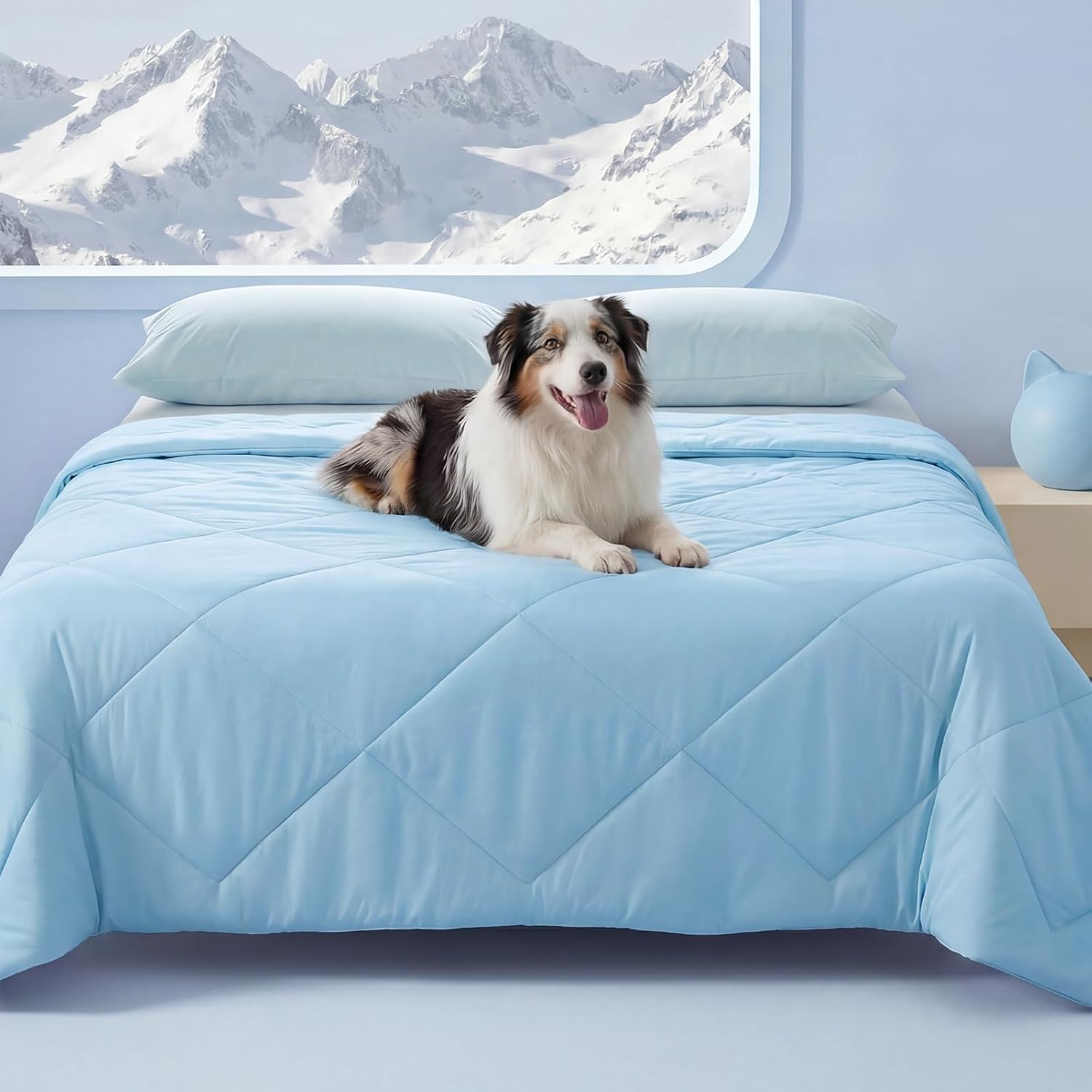 Cooling Dog Blanket for Small & Medium Dogs | Washable Comfort Mat