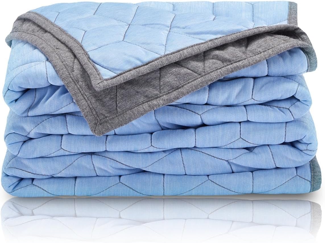 Lightweight Dual-Sided Cooling Blanket - Breathable Throw for Hot Sleepers