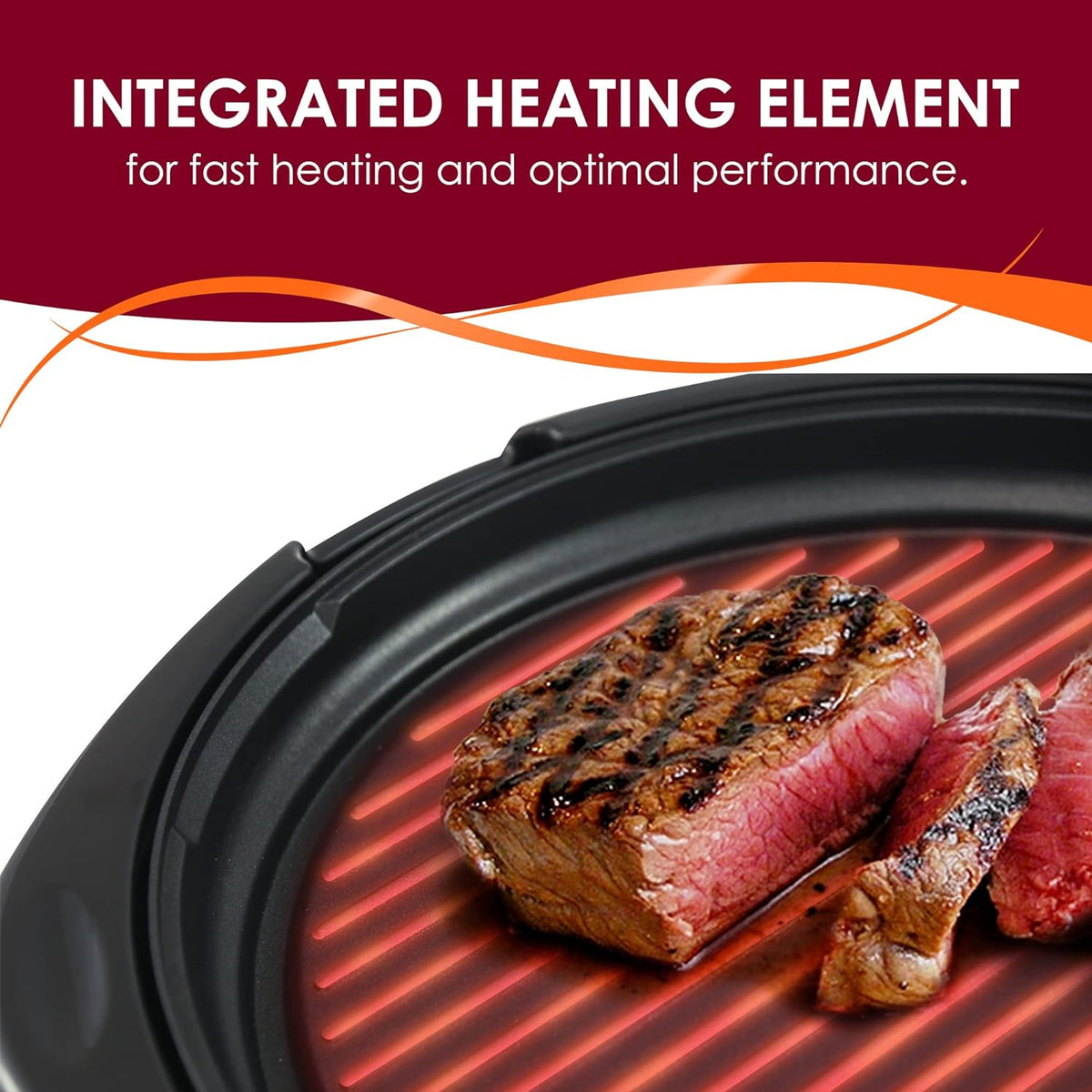 Nonstick Electric Tabletop Grill – Smokeless Cooking Solution