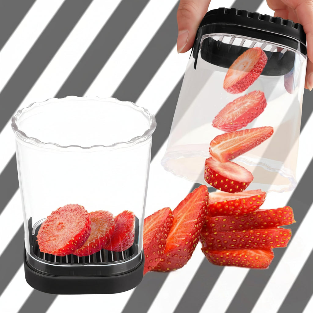 Effortless Fruit Slicing Tool with 8 Precision Blades