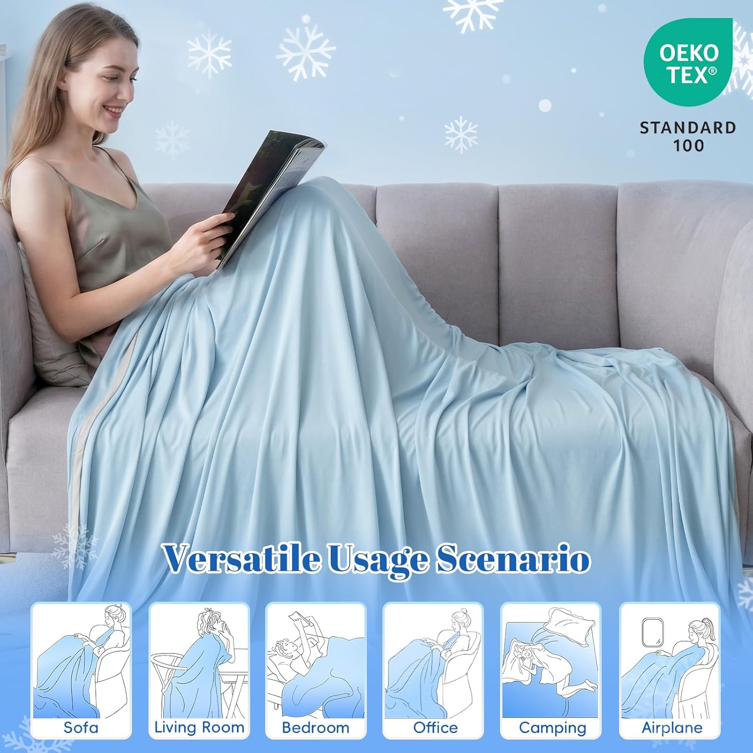 Cooling Blanket with Arc-Chill Technology - Lightweight for Hot Sleepers