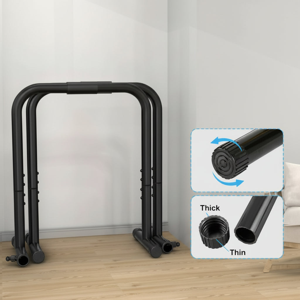 Premium Adjustable Steel Dip Station for Home Workouts