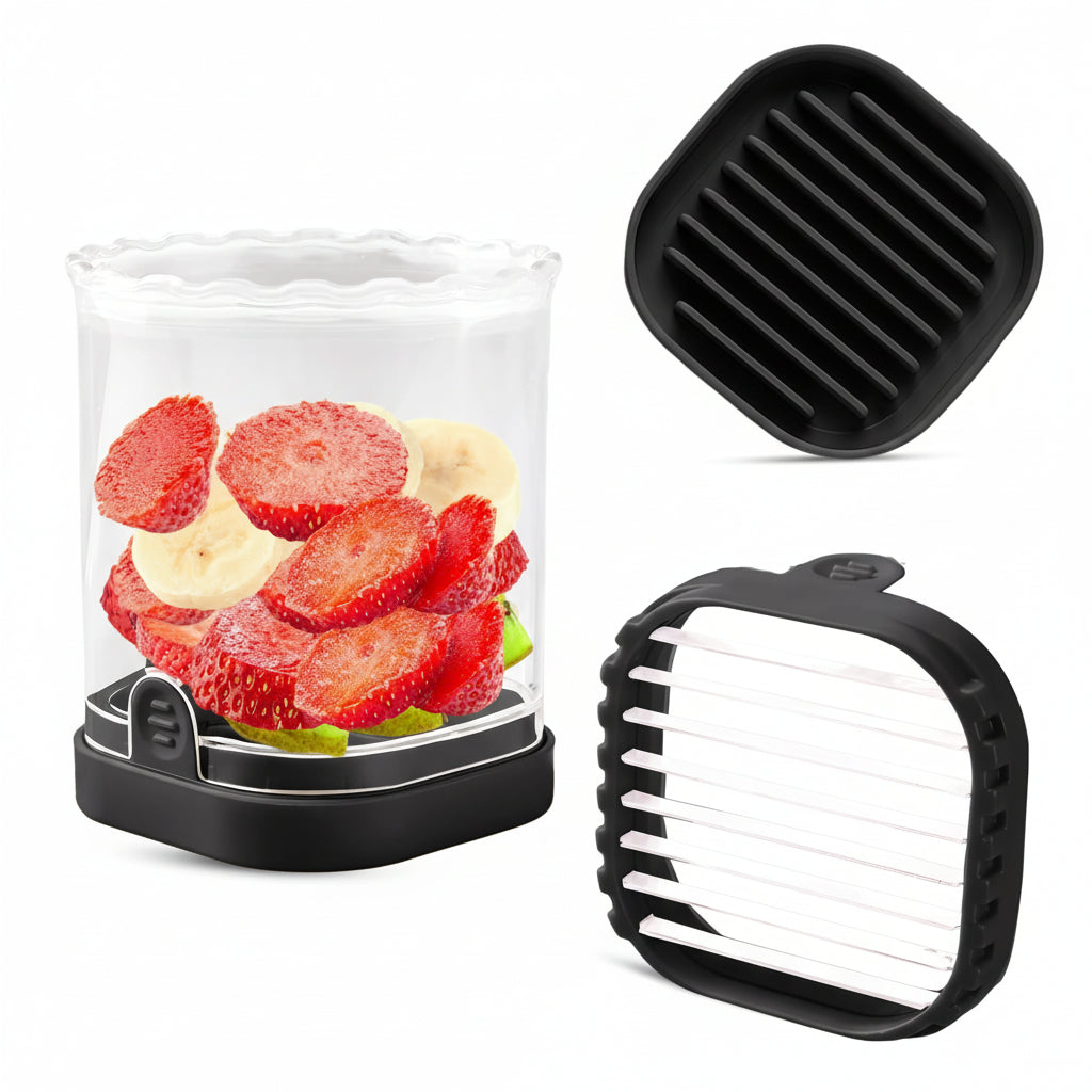 Effortless Fruit Slicing Tool with 8 Precision Blades