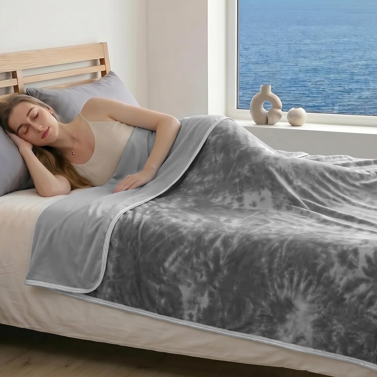 Cooling Throw Blanket for Hot Sleepers – Lightweight Summer Comfort