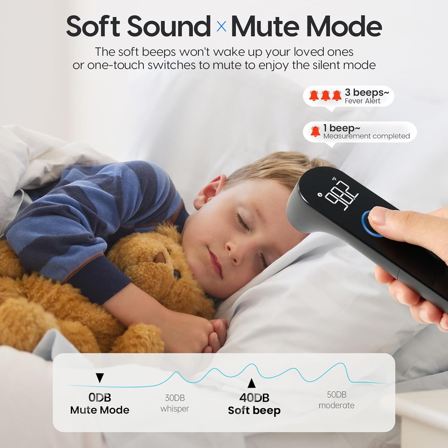Forehead Thermometer with No-Touch Technology