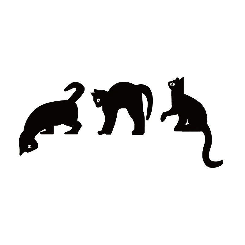 Rustic Wooden Black Cat Halloween Decorations – Spooky Door Silhouettes