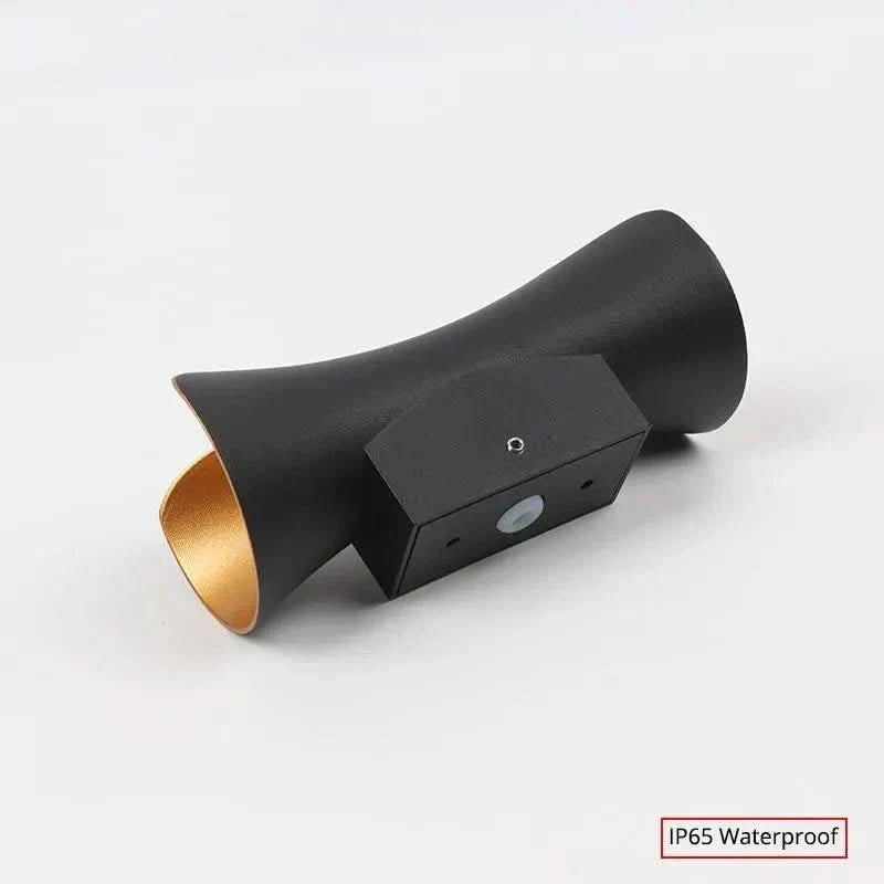 SleekWave Curved LED Outdoor Wall Light with Weatherproof Design