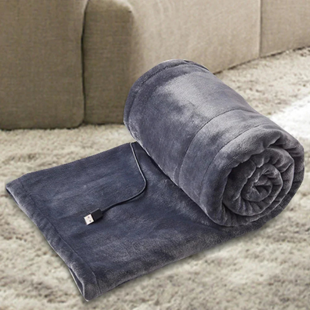 Electric Blanket | USB Powered | Adjustable Heat Settings | Fleece