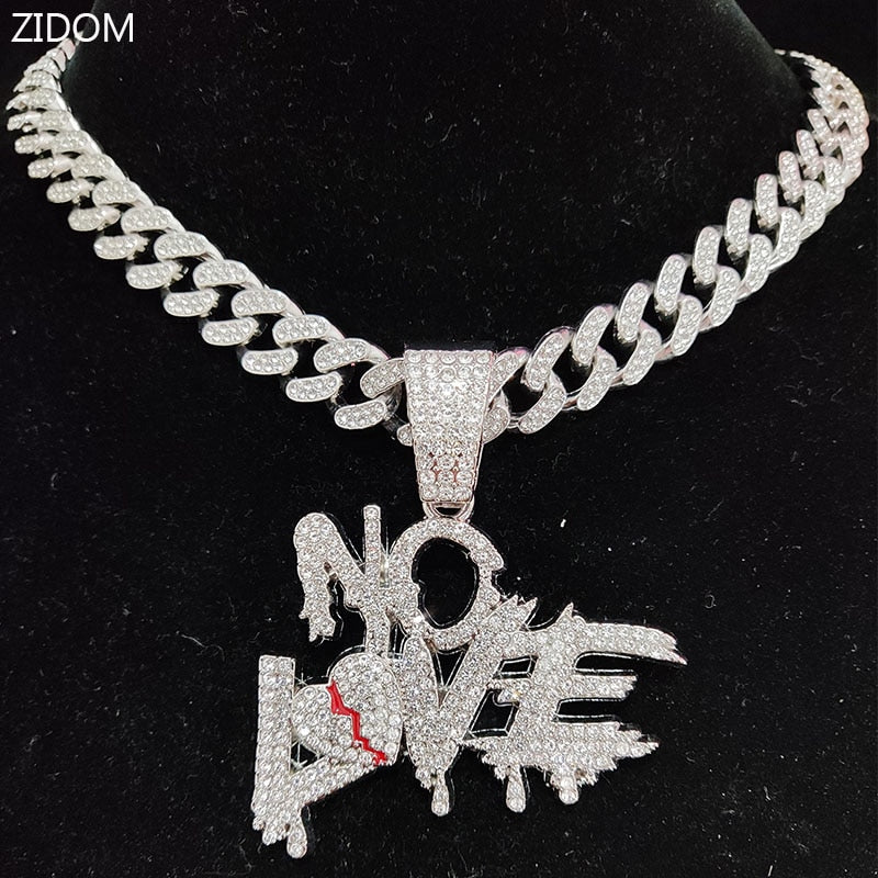 Bold Urban Cuban Link Necklace with 'Fearless' Charm