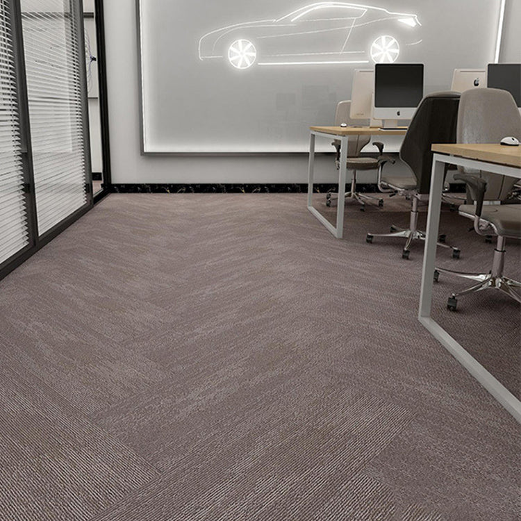 Taavita Modern Self-Adhesive Carpet Tiles Multi-Level Loop Stain-Resistant Carpet Tile