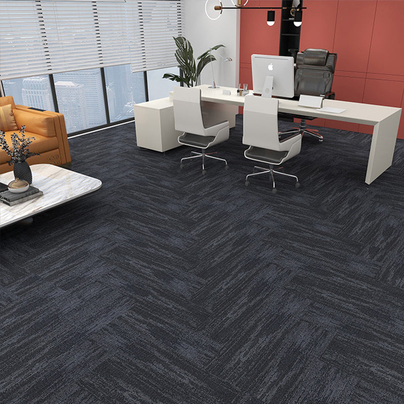 Modern Carpet Tiles Self Adhesive Multi Level Loop Stain Resistant Carpet Tile Light Grey-Yellow 40-Piece Set Clearhalo 'Carpet Tiles & Carpet Squares' 'carpet_tiles_carpet_squares' 'Flooring 'Home Improvement' 'home_improvement' 'home_improvement_carpet_tiles_carpet_squares' Walls and Ceiling' 7370582
