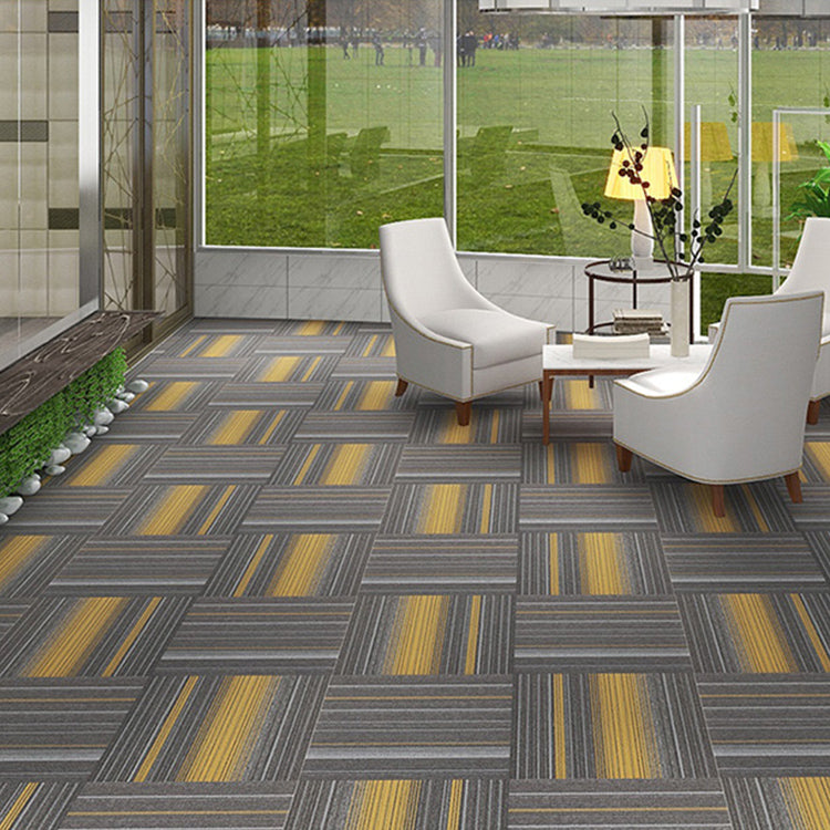 Taavita Modern Self-Adhesive Carpet Tiles Multi-Level Loop Stain-Resistant Carpet Tile
