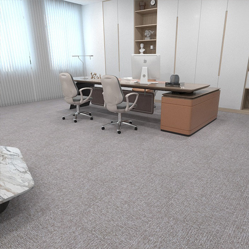 Modern Carpet Tiles Self Adhesive Multi Level Loop Stain Resistant Carpet Tile Black 40-Piece Set Clearhalo 'Carpet Tiles & Carpet Squares' 'carpet_tiles_carpet_squares' 'Flooring 'Home Improvement' 'home_improvement' 'home_improvement_carpet_tiles_carpet_squares' Walls and Ceiling' 7370551