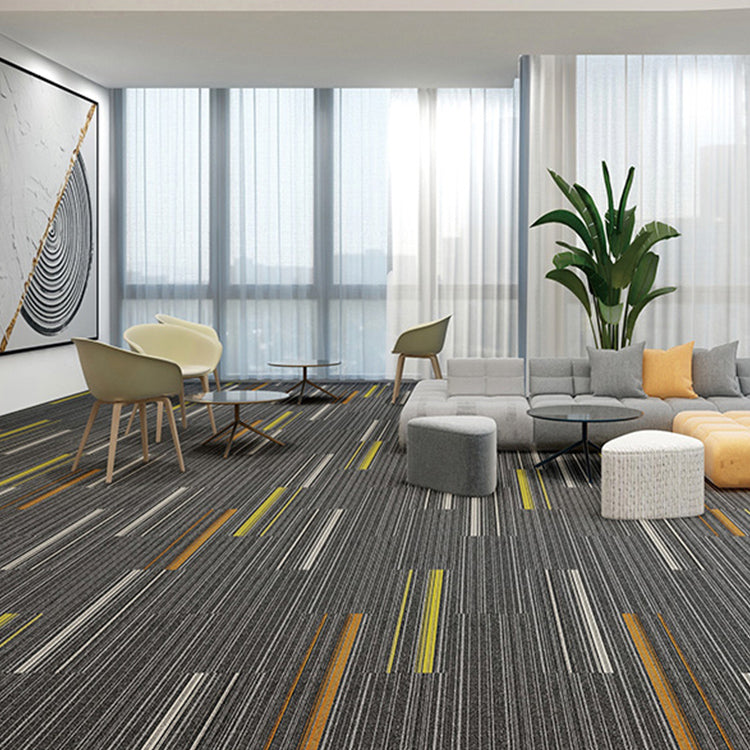 Taavita Modern Self-Adhesive Carpet Tiles Multi-Level Loop Stain-Resistant Carpet Tile