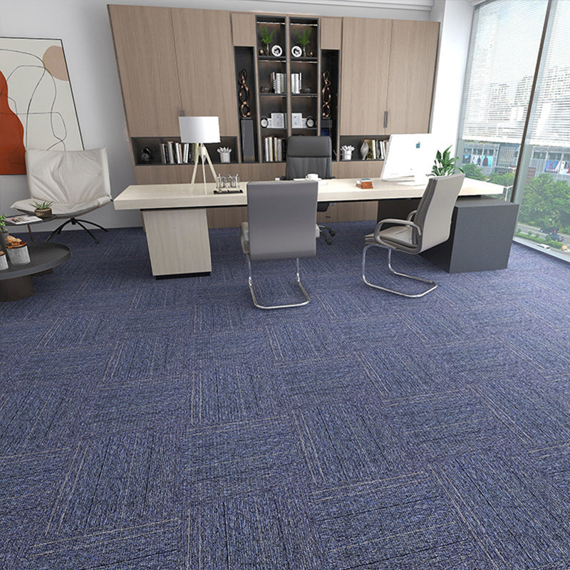 Modern Carpet Tiles Self Adhesive Multi Level Loop Stain Resistant Carpet Tile Heather Gray 40-Piece Set Clearhalo 'Carpet Tiles & Carpet Squares' 'carpet_tiles_carpet_squares' 'Flooring 'Home Improvement' 'home_improvement' 'home_improvement_carpet_tiles_carpet_squares' Walls and Ceiling' 7370591
