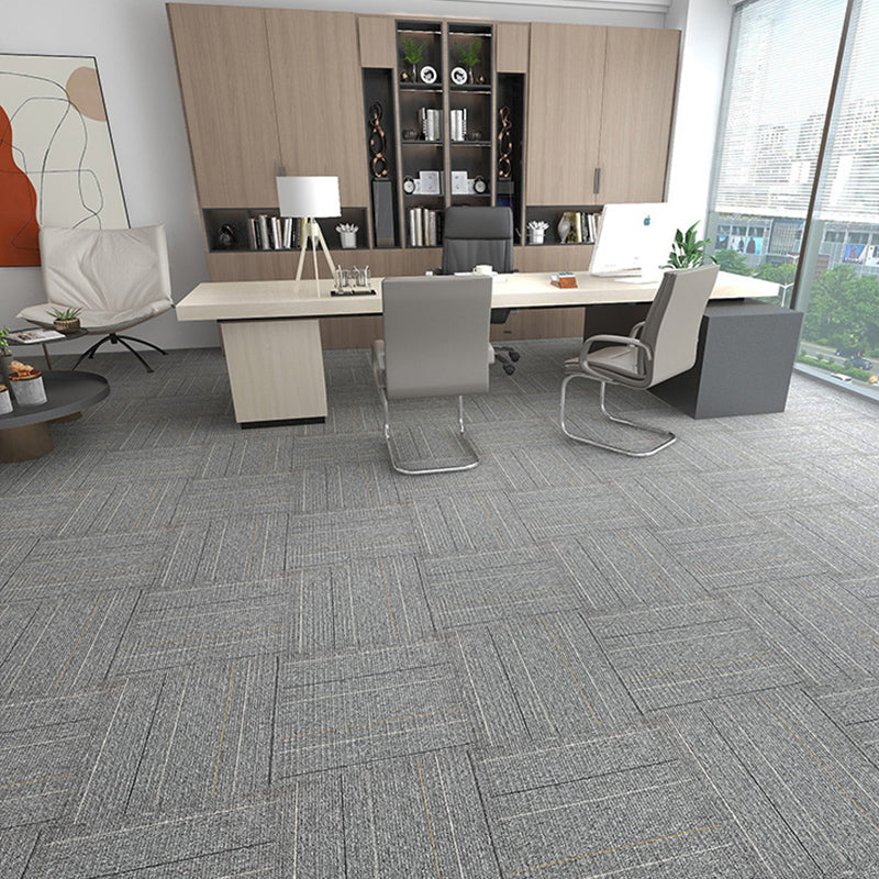 Modern Carpet Tiles Self Adhesive Multi Level Loop Stain Resistant Carpet Tile Purple-Black 40-Piece Set Clearhalo 'Carpet Tiles & Carpet Squares' 'carpet_tiles_carpet_squares' 'Flooring 'Home Improvement' 'home_improvement' 'home_improvement_carpet_tiles_carpet_squares' Walls and Ceiling' 7370578