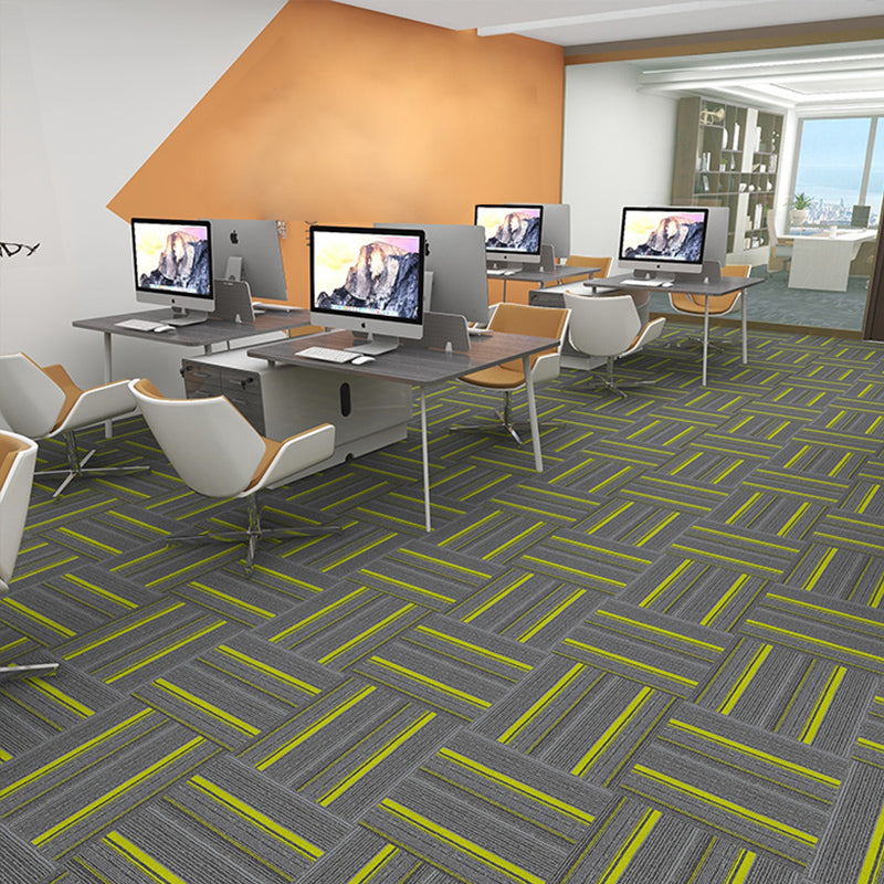 Modern Carpet Tiles Self Adhesive Multi Level Loop Stain Resistant Carpet Tile Clearhalo 'Carpet Tiles & Carpet Squares' 'carpet_tiles_carpet_squares' 'Flooring 'Home Improvement' 'home_improvement' 'home_improvement_carpet_tiles_carpet_squares' Walls and Ceiling' 7370559