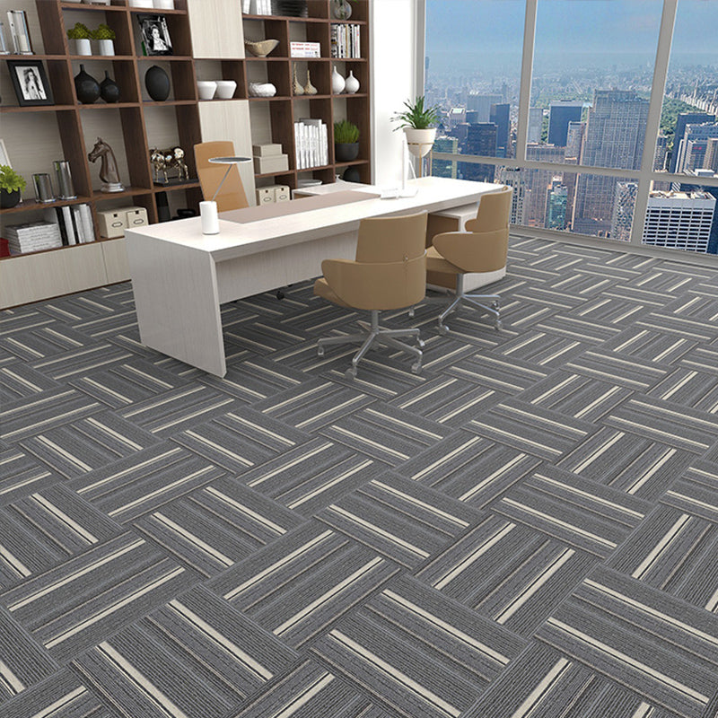 Modern Carpet Tiles Self Adhesive Multi Level Loop Stain Resistant Carpet Tile Clearhalo 'Carpet Tiles & Carpet Squares' 'carpet_tiles_carpet_squares' 'Flooring 'Home Improvement' 'home_improvement' 'home_improvement_carpet_tiles_carpet_squares' Walls and Ceiling' 7370565