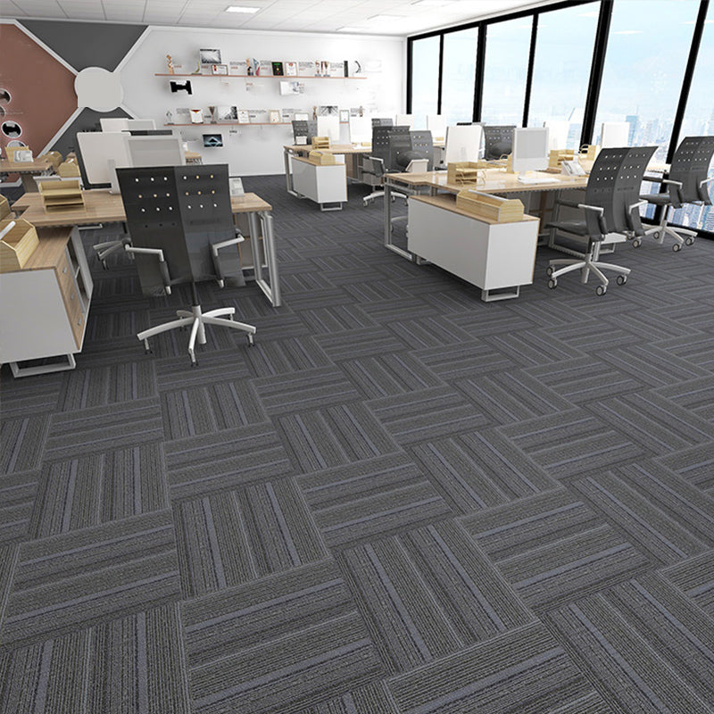 Modern Carpet Tiles Self Adhesive Multi Level Loop Stain Resistant Carpet Tile Clearhalo 'Carpet Tiles & Carpet Squares' 'carpet_tiles_carpet_squares' 'Flooring 'Home Improvement' 'home_improvement' 'home_improvement_carpet_tiles_carpet_squares' Walls and Ceiling' 7370550