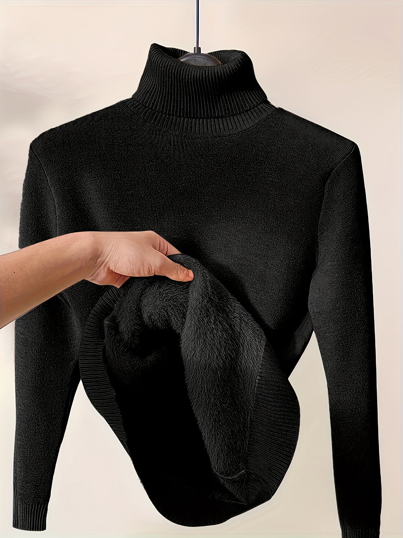 Turtleneck Sweater | Thick Knit | Extra Warm Comfort | Fabric