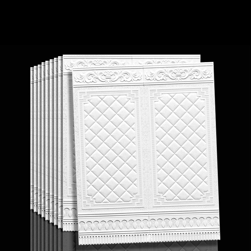 Contemporary Waterproof 3D Wainscoting Peel and Stick Indoor Wallboard Clearhalo 'Flooring 'Home Improvement' 'home_improvement' 'home_improvement_wall_paneling' 'Wall Paneling' 'wall_paneling' 'Walls & Ceilings' Walls and Ceiling' 7529587