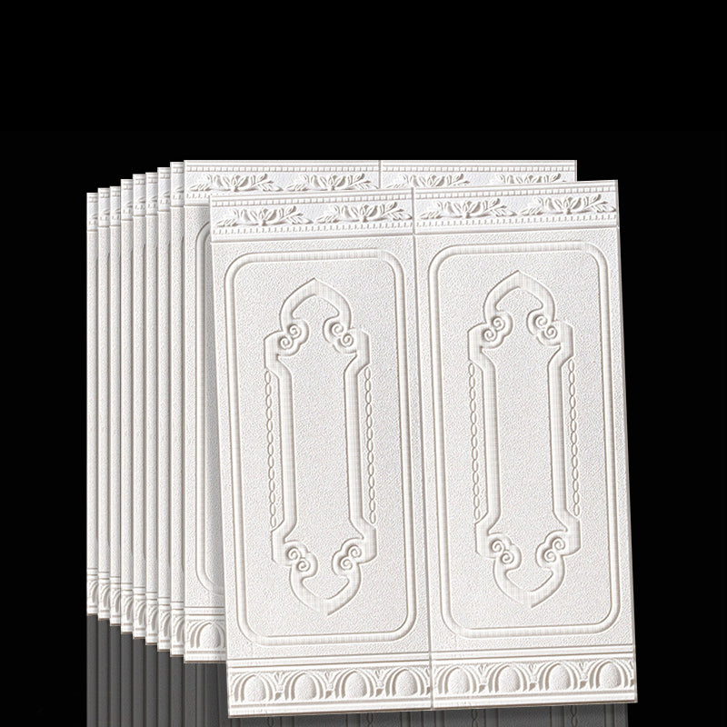 Contemporary Waterproof 3D Wainscoting Peel and Stick Indoor Wallboard Clearhalo 'Flooring 'Home Improvement' 'home_improvement' 'home_improvement_wall_paneling' 'Wall Paneling' 'wall_paneling' 'Walls & Ceilings' Walls and Ceiling' 1200x1200_811ab163-bb90-44a3-a13d-c9e6fd43976f