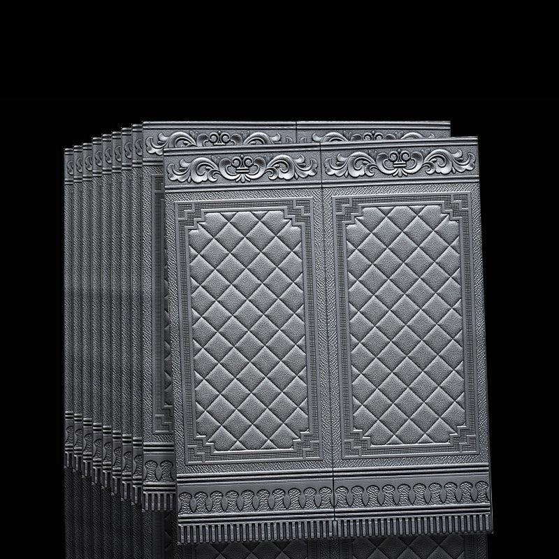 Contemporary Waterproof 3D Wainscoting Peel and Stick Indoor Wallboard Clearhalo 'Flooring 'Home Improvement' 'home_improvement' 'home_improvement_wall_paneling' 'Wall Paneling' 'wall_paneling' 'Walls & Ceilings' Walls and Ceiling' 1200x1200_ebbd1279-a940-4369-bf5f-fa2ad01269bc