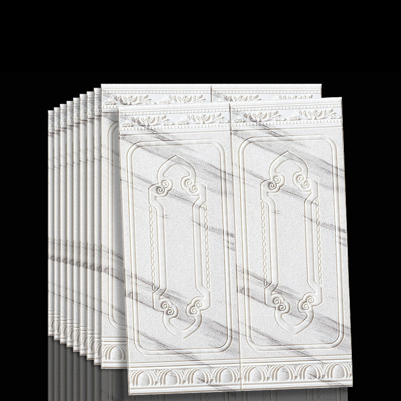 Contemporary Waterproof 3D Wainscoting Peel and Stick Indoor Wallboard Clearhalo 'Flooring 'Home Improvement' 'home_improvement' 'home_improvement_wall_paneling' 'Wall Paneling' 'wall_paneling' 'Walls & Ceilings' Walls and Ceiling' 7529595