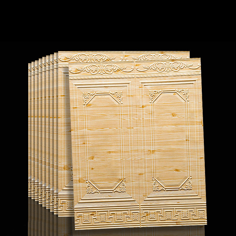 Contemporary Waterproof 3D Wainscoting Peel and Stick Indoor Wallboard Clearhalo 'Flooring 'Home Improvement' 'home_improvement' 'home_improvement_wall_paneling' 'Wall Paneling' 'wall_paneling' 'Walls & Ceilings' Walls and Ceiling' 1200x1200_3b02f0e6-9c41-4adb-a1cd-07026f523f3d