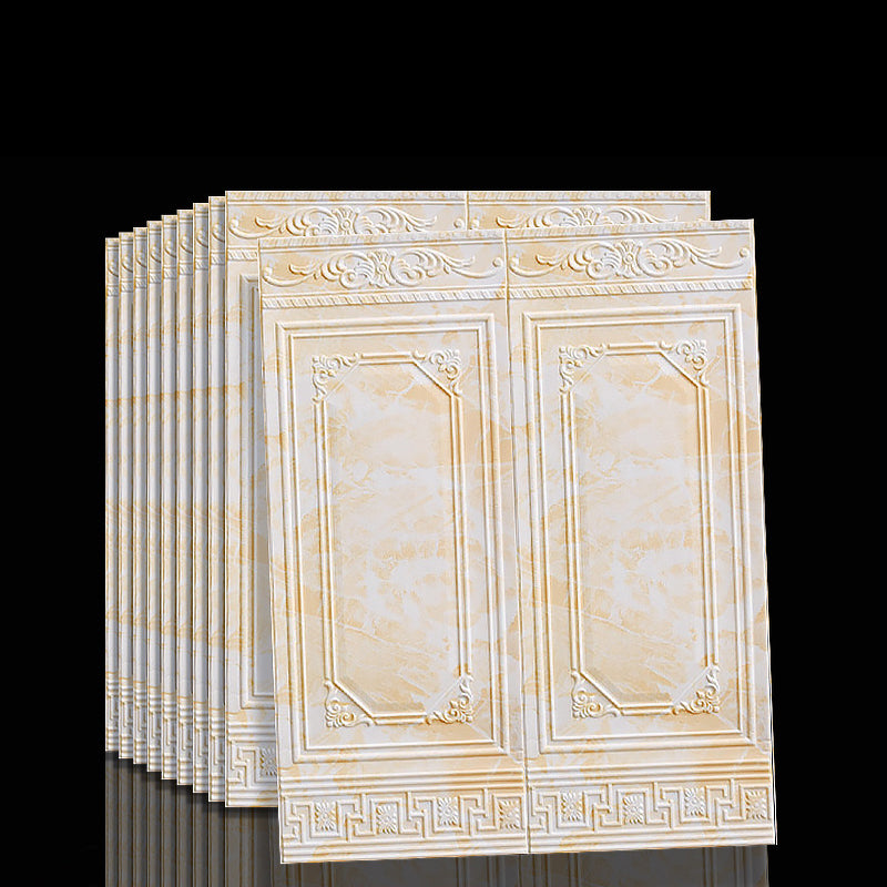 Contemporary Waterproof 3D Wainscoting Peel and Stick Indoor Wallboard Clearhalo 'Flooring 'Home Improvement' 'home_improvement' 'home_improvement_wall_paneling' 'Wall Paneling' 'wall_paneling' 'Walls & Ceilings' Walls and Ceiling' 7529589