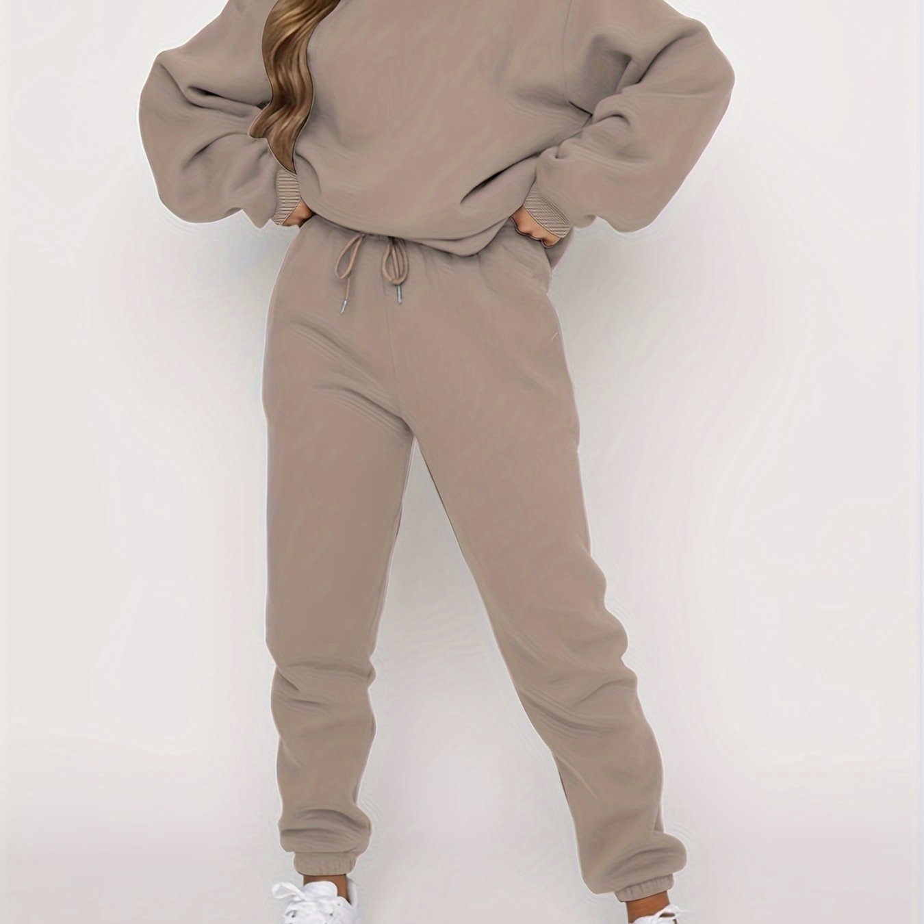 Women's Lounge Set | Drawstring Joggers | Soft Breathable Comfort | Polyester Blend