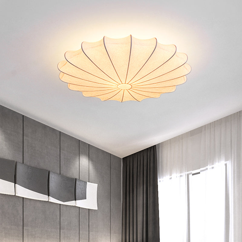 16"/23.5" W Taavita Flush Mount Light Contemporary Fabric 1/3 Bright White Flush Ceiling Light LED E26/E27