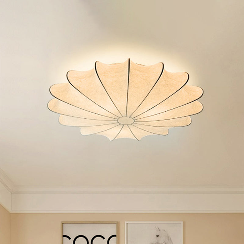 16"/23.5" W Taavita Flush Mount Light Contemporary Fabric 1/3 Bright White Flush Ceiling Light LED E26/E27